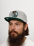 Бейсболка MITCHELL NESS арт. HHSS3272-BCEYYPPPGYHT Boston Celtics NBA (светло-серый)